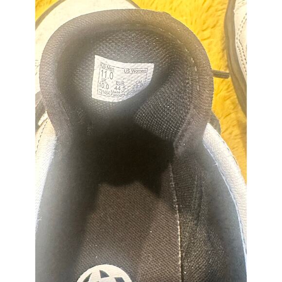 Vans Off The Wall Low Top Shoes Sneakers LEATHER Size 11 Men Black White Skater - Picture 5 of 9